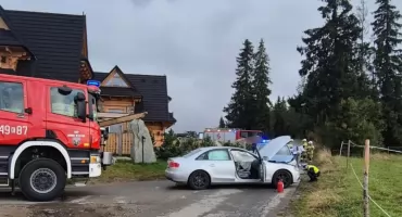Zderzenie dwóch samochodów w Nowem Bystrem. Dziecko trafiło do szpitala