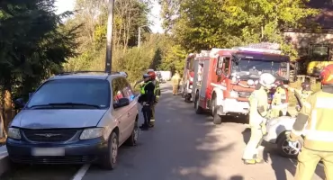 Poranna kolizja w Dzianiszu. Słońce mogło oślepić kierującą