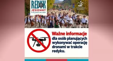 Zakaz lotów dronami podczas Jesiennego Redyku w Szczawnicy