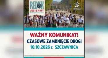 Droga do Szczawnicy zostanie zamknięta. Utrudnienia w sobotę