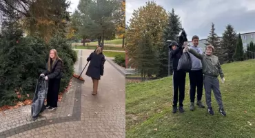Szkoła Podstawowa nr 2 i Zespół Szkół Ekonomicznych w Nowym Targu wspólnie zadbały o czystość miasta