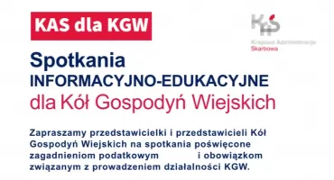 Urząd Skarbowy zaprasza przedstawicieli Kół Gospodyń Wiejskich na spotkanie o podatkach i rozliczeniach